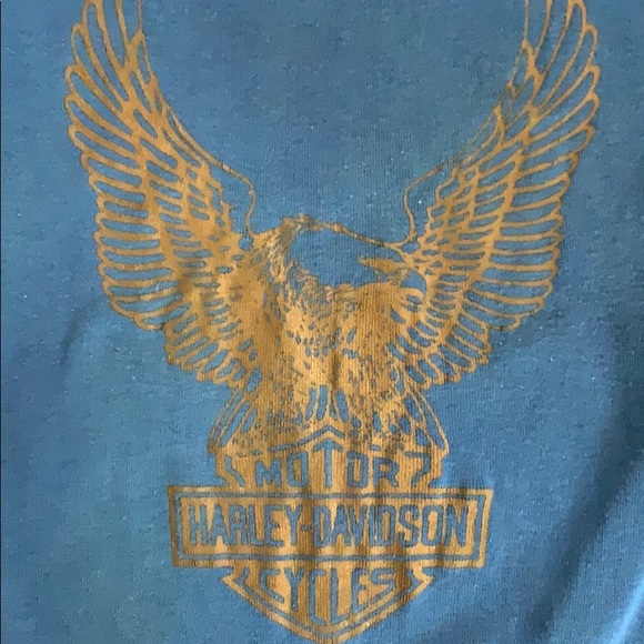 Vintage 1970s Harley Davidson Babydoll T-Shirt - Picture 2 of 3